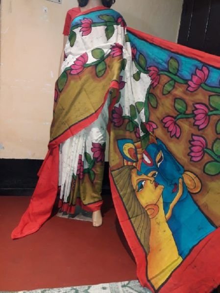 Batik Printed Cotton Saree 04