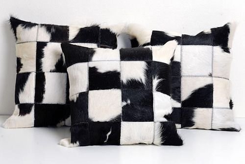 Patchwork Leather Cushion Covers 11