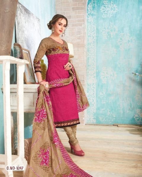 1247 Balaji Chitra Dress Material