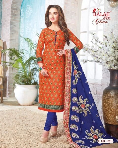 1259 Balaji Chitra Dress Material