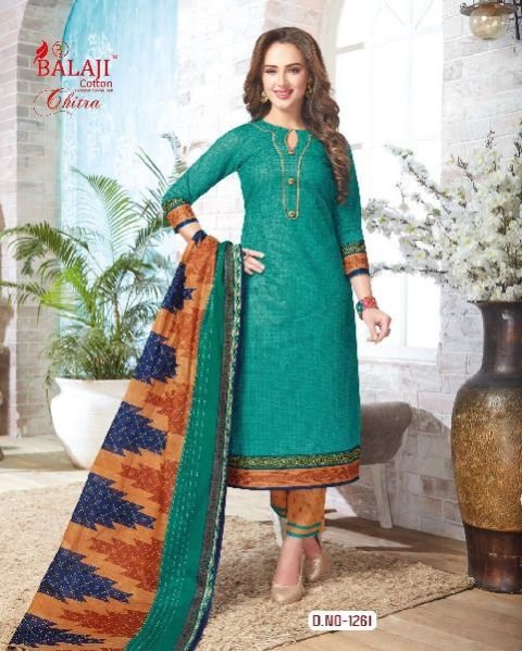 1261 Balaji Chitra Dress Material