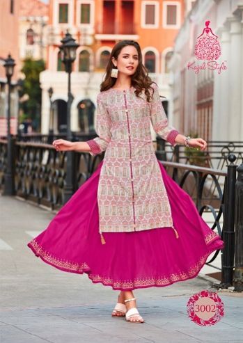 3002 Kajal Style Season Kurti