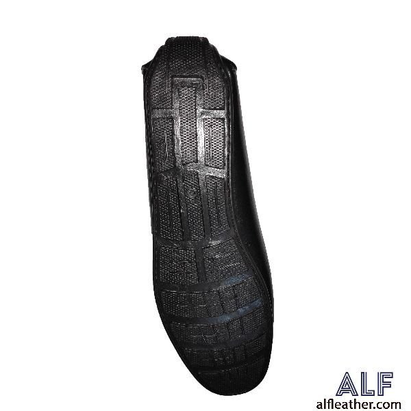 Mens Black Leather Loafer Shoes 04