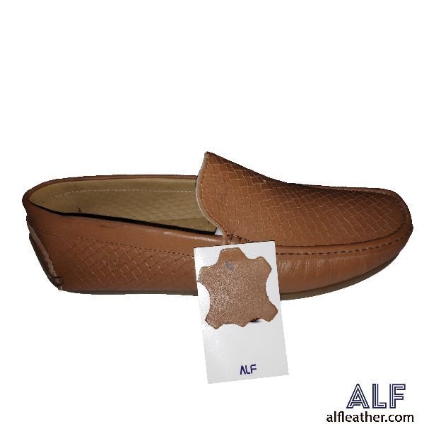 Mens Brown Leather Loafer Shoes 05