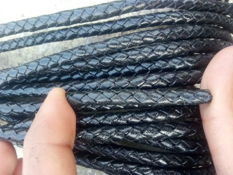 Braided Leather Cord 01