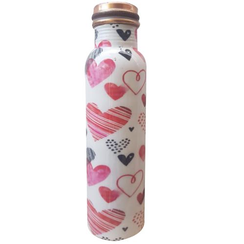 Fancy Printed Meena Copper Bottle 03