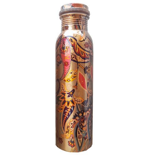 Handmade Printed Copper Bottle 02