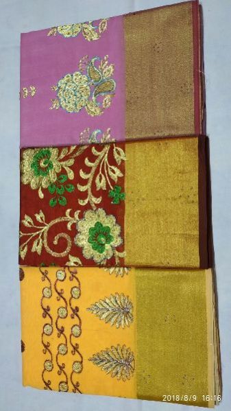 Chanderi Embroidered Sarees 03