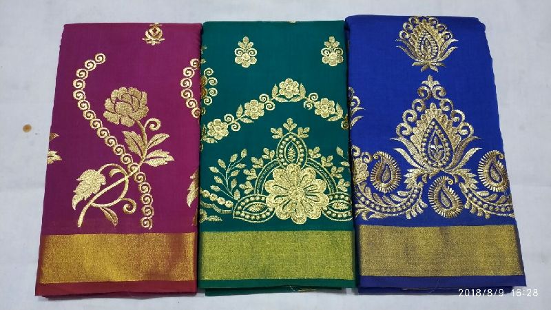 Chanderi Embroidered Sarees 08