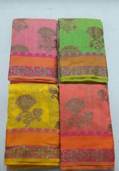 Chanderi Plain Sarees 04