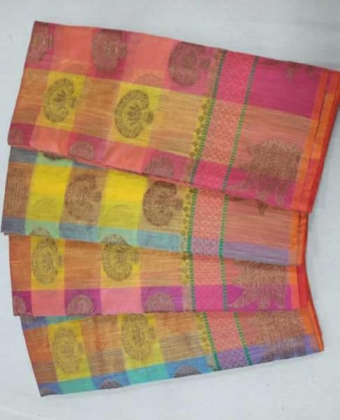 Chanderi Plain Sarees 07