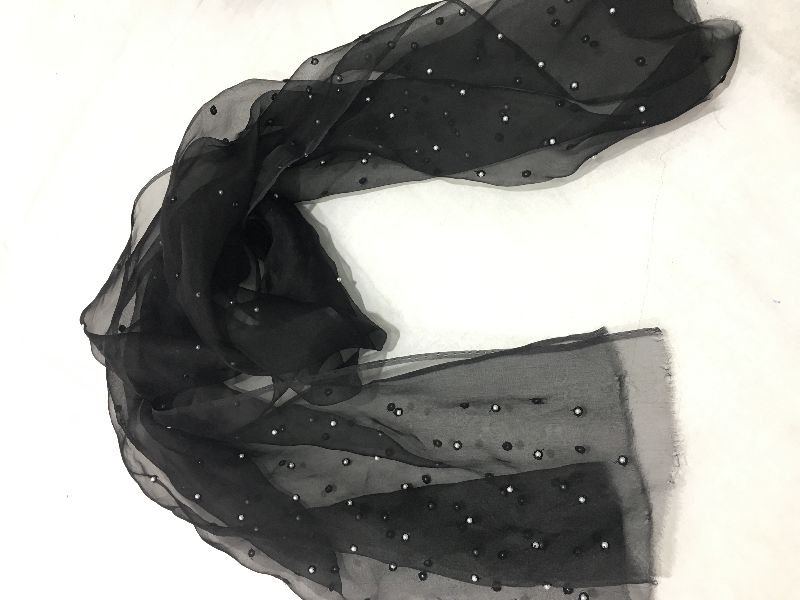 Chiffon Embroidered Stoles 02