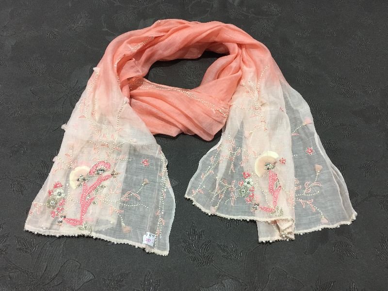 Chiffon Embroidered Stoles 07