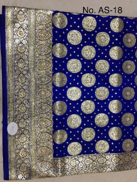 Satin Embroidered Saree 01