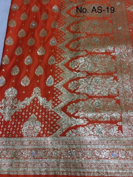 Satin Embroidered Saree 02