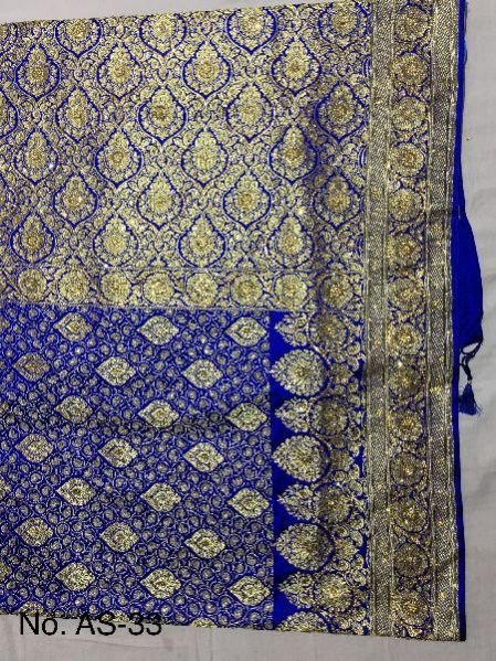 Satin Embroidered Saree 04