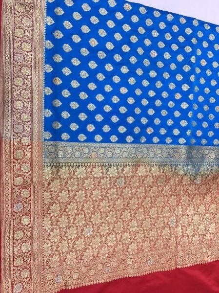 Satin Embroidered Saree 09