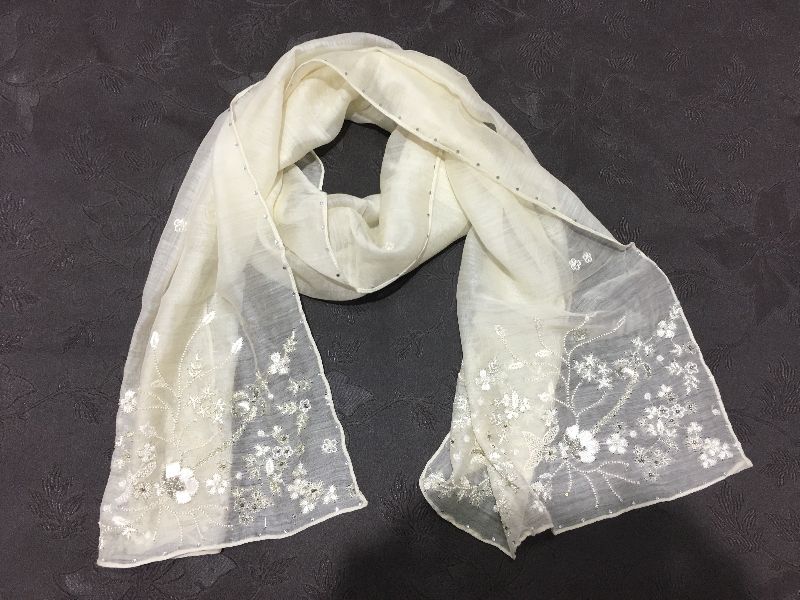 Silk Embroidered Stoles 05