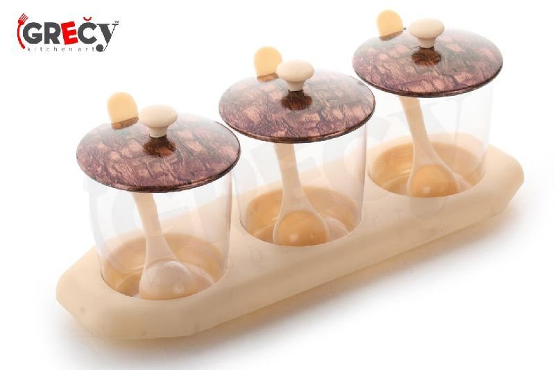 3PC Wooden Chutney Tray 01