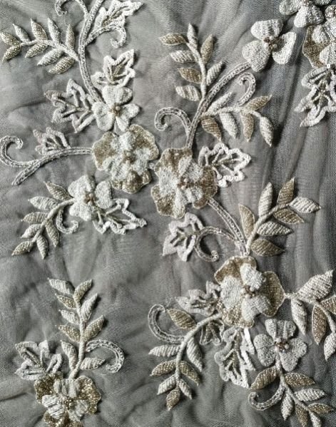Embroidered Poly Cotton  Fabric 03