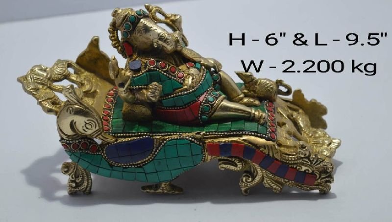 Brass Ganesha Statue 01