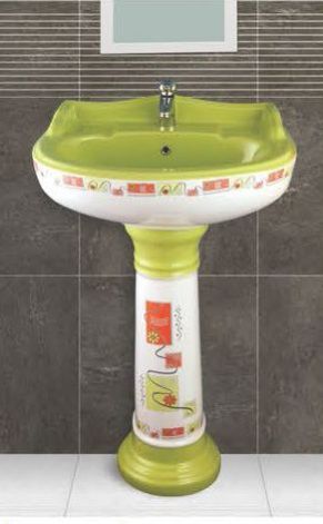 Phenil-105 Printed Pedestal Wash Basin