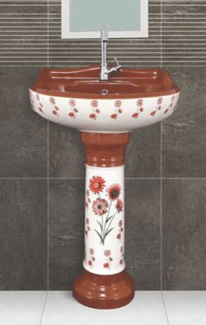 Phenil-111 Printed Pedestal Wash Basin