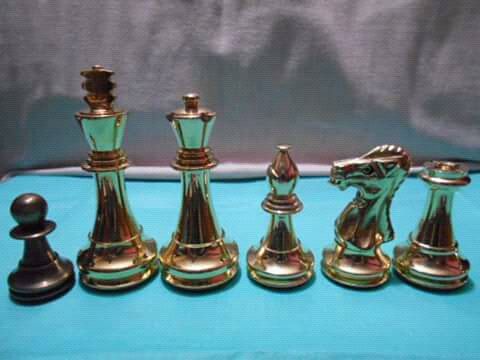 Brass Chess Board Set