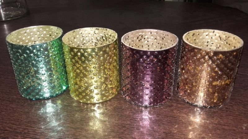 Multicolor Glass Votive Candle Holder 01