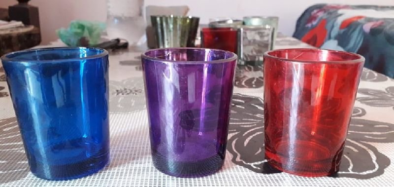 Multicolor Glass Votive Candle Holder 02