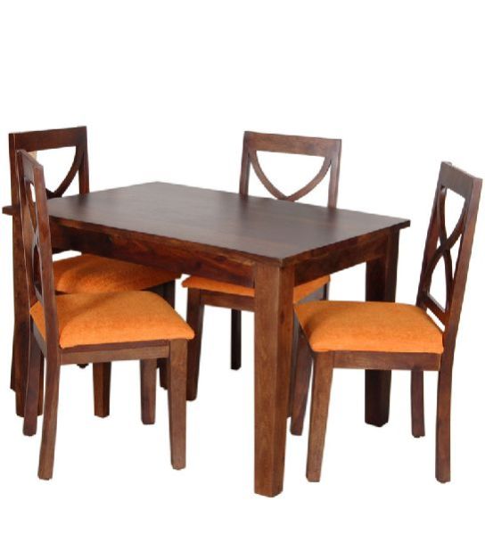 Mango Wood 4 Seater Dining Table Set
