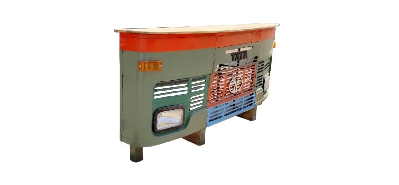 Mango Wood Truck Bar Counter (SBA 025)