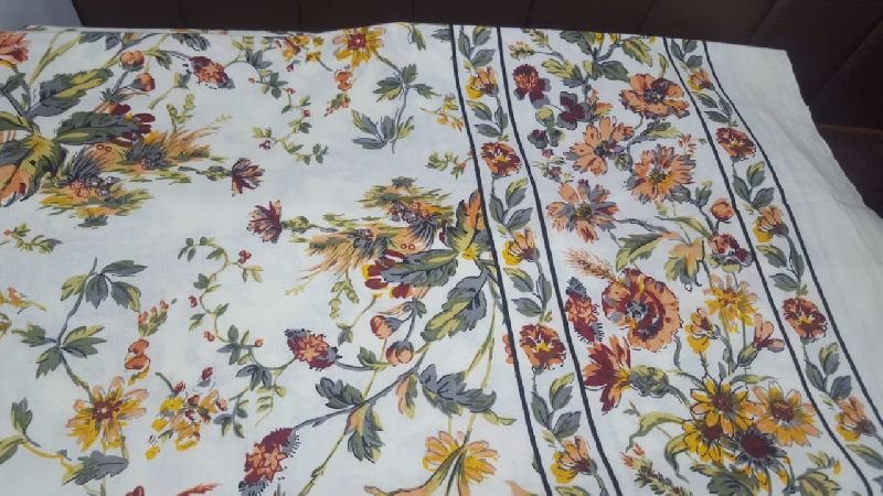 3022 Printed Cotton Bed Cover