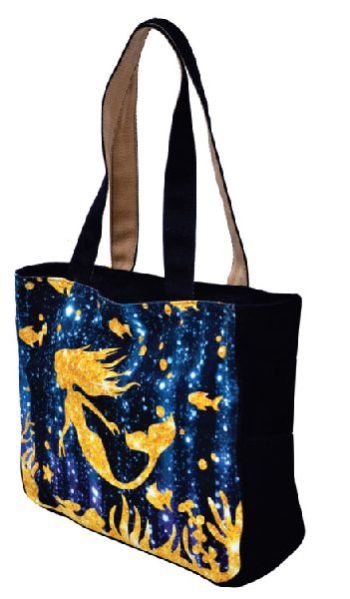GAJB-107M Fish Print Medium Sized Bag