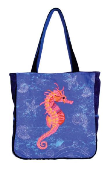 GAJB-1333M Sea Horse Print Medium Sized Bag
