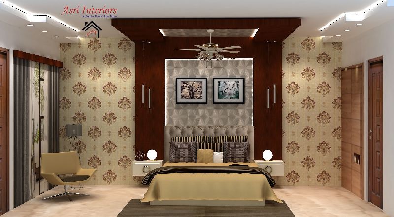 Master Bedroom_ASRI INTERIORS_RENOVATIONS_WALLPAPER_FARIDABAD_BEST_LUXURY