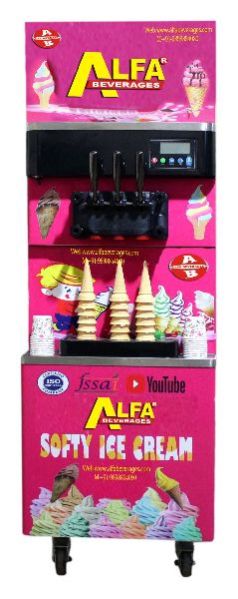 2+1 High Quality Softy Ice Cream Machine