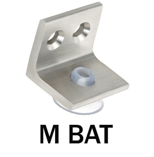 Stainless Steel M Bat Glass Backet