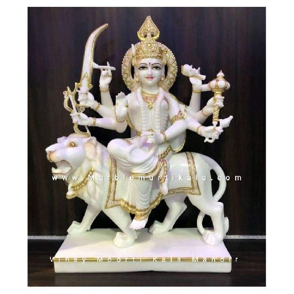 Marble Durga Mata moorti