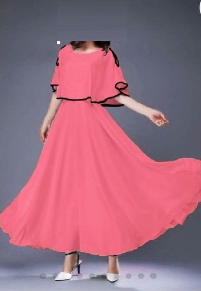 Light Pink Designer One Piece Dress