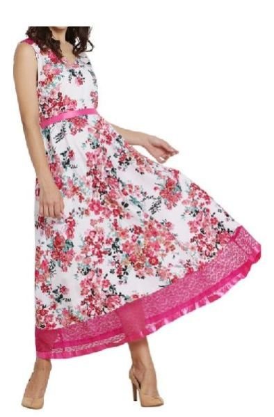 Pink Printed Kurti