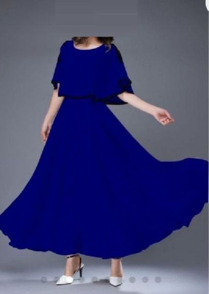 Purple Designer One Piece Dress