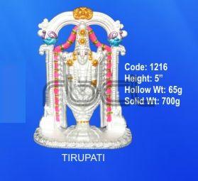 1216 Sterling Silver Tirupati Statue