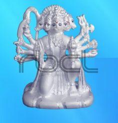 214 Sterling Silver Hanuman Statue