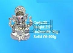 30 Sterling Silver Ganesh Statue