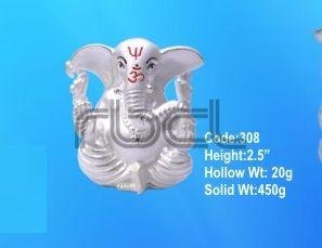 308 Sterling Silver Ganesh Statue