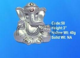 50 Sterling Silver Ganesh Statue
