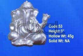 53 Sterling Silver Ganesh Statue
