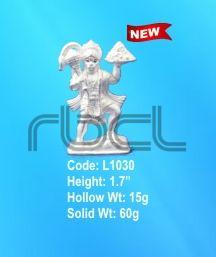L1030 Sterling Silver Hanuman Statue