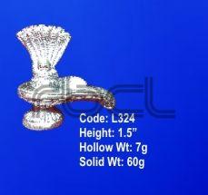 L324  Sterling Silver Shivling Statue